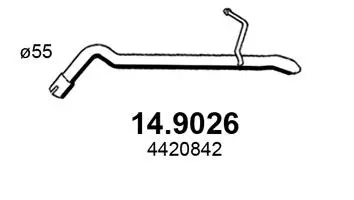 Tuyau d'échappement ASSO 14.9026