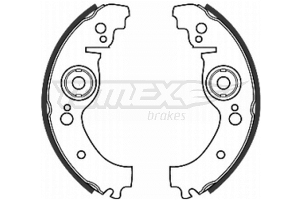 Jeu de mâchoires de frein TOMEX Brakes TX 20-10