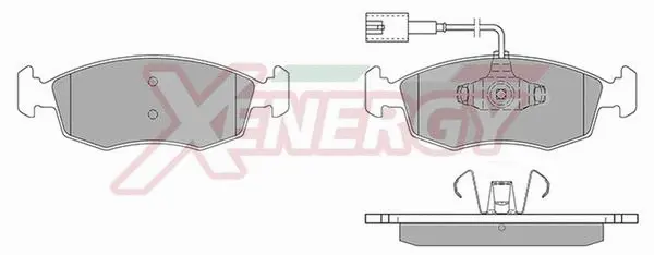 Kit de plaquettes de frein, frein à disque AP XENERGY X41120