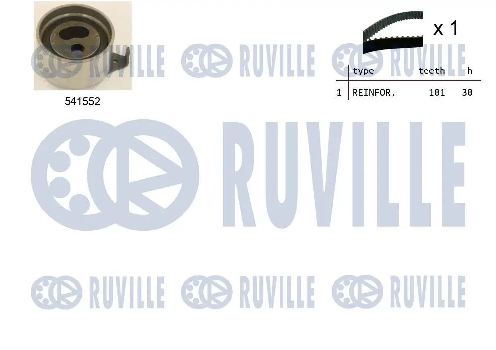 Kit de courroie crantée RUVILLE 550428