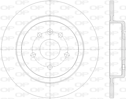 Disque de frein OPEN PARTS BDR2816.10