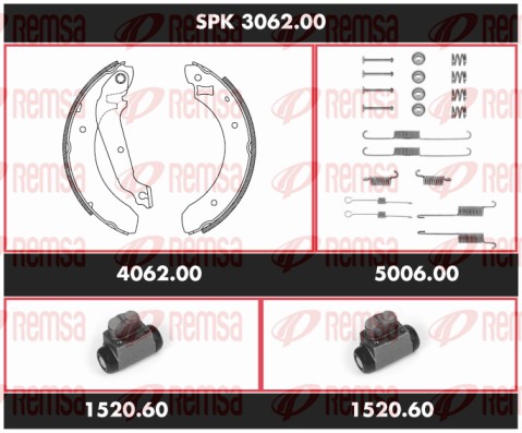 Kit de freins, freins à tambours REMSA SPK 3062.00