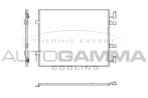 Condenseur, climatisation AUTOGAMMA 104918