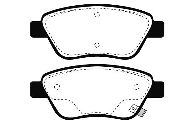 Kit de plaquettes de frein, frein à disque Technika 01638