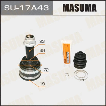 Jeu de joints, arbre de transmission MASUMA SU-17A43