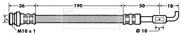 Flexible de frein BORG & BECK BBH7481