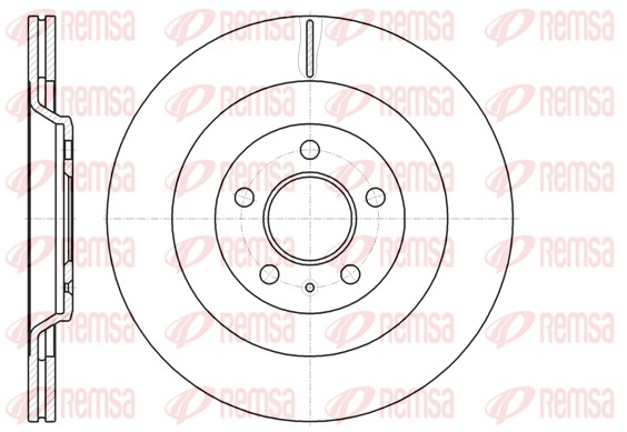 Disque de frein REMSA 61267.10