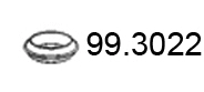 Bague d'étanchéité, tuyau d'échappement ASSO 99.3022