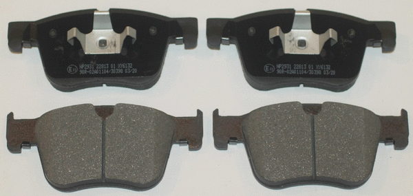 Kit de plaquettes de frein, frein à disque National NP2931