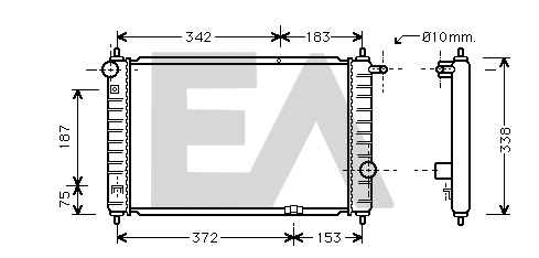 Radiateur, refroidissement du moteur EACLIMA 31R20037