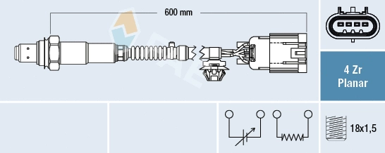 Sonde lambda FAE 77656
