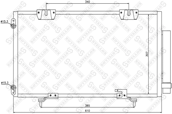 Condenseur, climatisation STELLOX 10-45029-SX