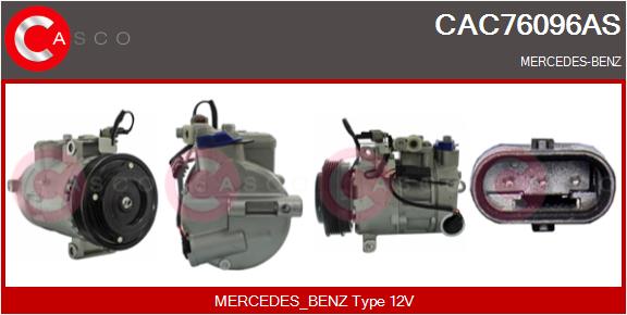Compresseur, climatisation CASCO CAC76096AS
