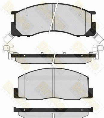 Kit de plaquettes de frein, frein à disque Brake ENGINEERING PA1617