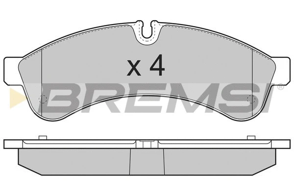 Kit de plaquettes de frein, frein à disque BREMSI BP3365