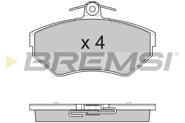 Kit de plaquettes de frein, frein à disque BREMSI BP2730