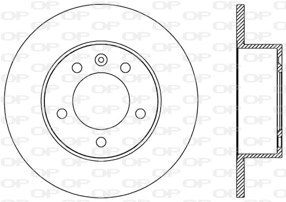 Disque de frein OPEN PARTS BDA2589.10