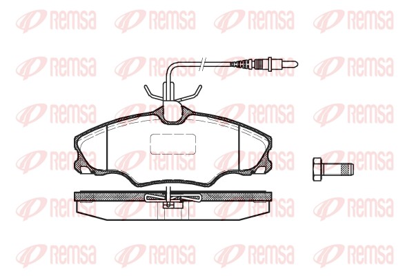 Kit de plaquettes de frein, frein à disque REMSA 0603.04