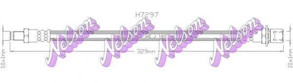 Flexible de frein BROVEX-NELSON H7297