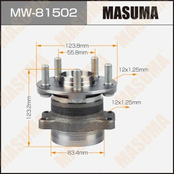 Kit de roulements de roue MASUMA MW-81502