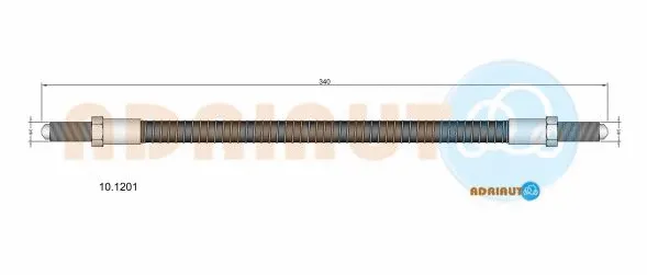 Flexible de frein ADRIAUTO 10.1201
