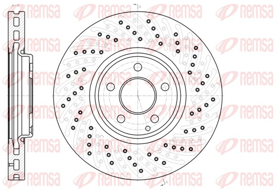 Disque de frein REMSA 61123.10