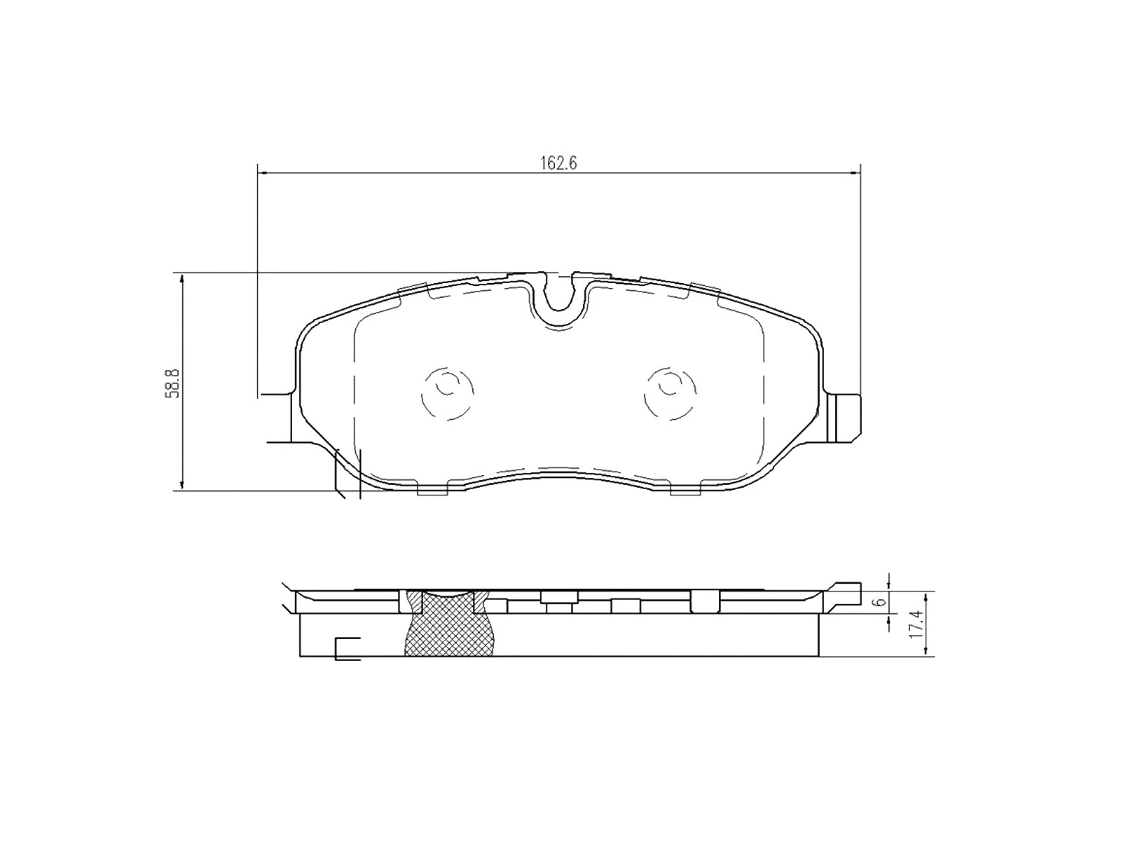 Kit de plaquettes de frein, frein à disque A.Z. Meisterteile AZMT-44-022-1167
