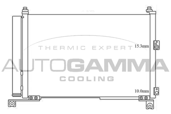 Condenseur, climatisation AUTOGAMMA 105616