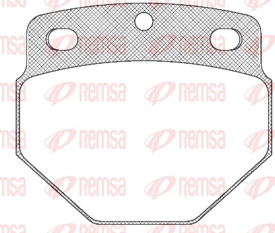 Kit de plaquettes de frein, frein à disque REMSA JCA 327.00