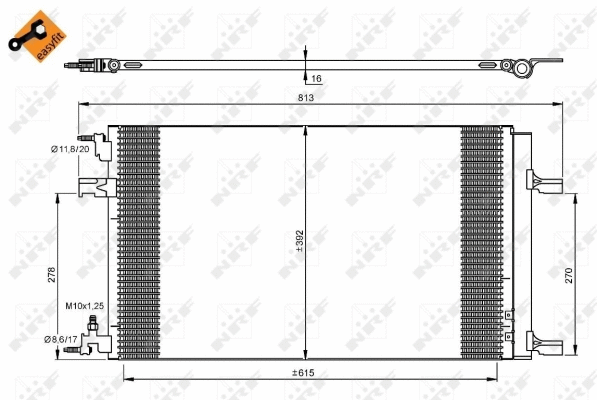 Condenseur, climatisation NRF 35919