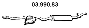 Silencieux arrière EBERSPÄCHER 03.990.83