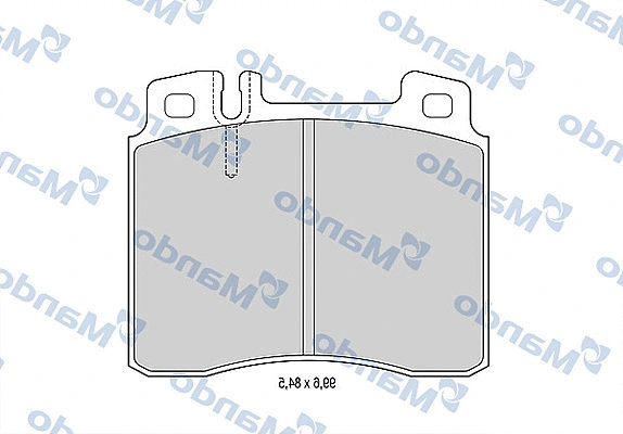 Kit de plaquettes de frein, frein à disque MANDO MBF015652