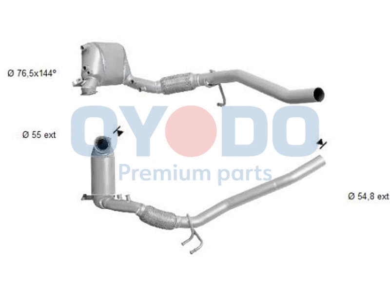 Filtre à particules / à suie, échappement Oyodo 20N0004-OYO