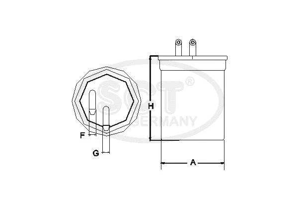 Filtre à carburant SCT - MANNOL ST 6088