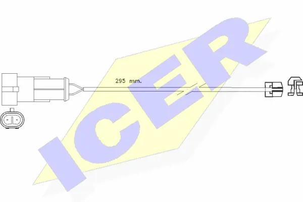 Contact d'avertissement, usure des plaquettes de frein ICER 610256 E C
