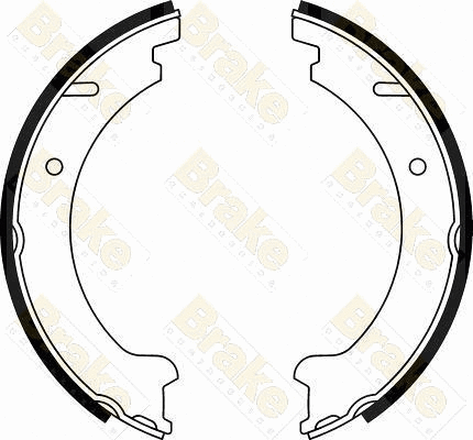 Jeu de mâchoires de frein, frein de stationnement Brake ENGINEERING SH2477