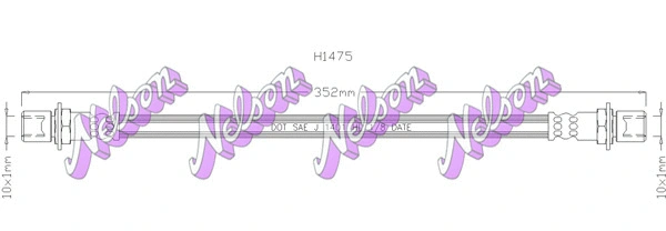 Flexible de frein KAWE H1475