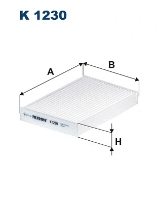 Filtre, air de l'habitacle FILTRON K 1230