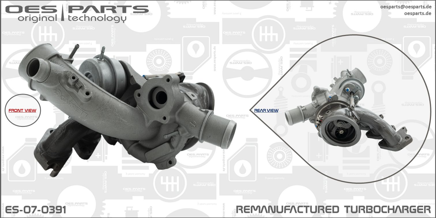Turbocompresseur, suralimentation OES PARTS ES-07-0391