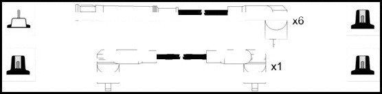 Kit de câbles d'allumage LEMARK HOES1375T