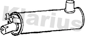 Silencieux central KLARIUS 210246