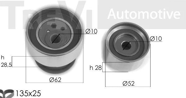 Kit de courroie crantée TREVI AUTOMOTIVE KD1379