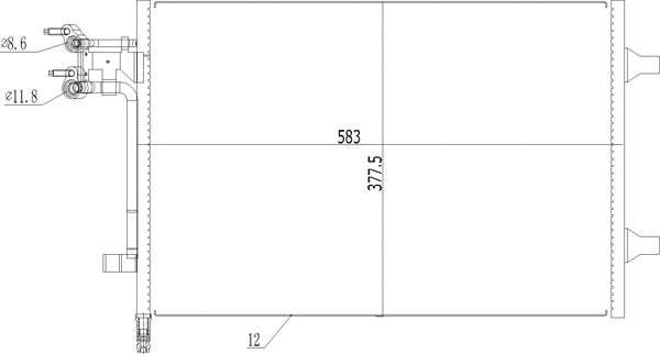 Condenseur, climatisation HART 616 716