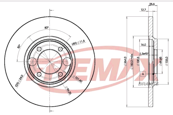 Disque de frein FREMAX BD-1503