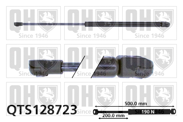 Vérin, capot-moteur QUINTON HAZELL QTS128723