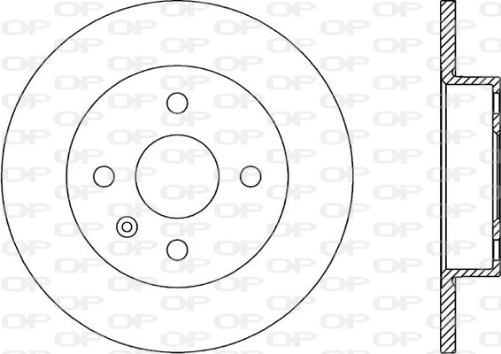 Disque de frein OPEN PARTS BDA1896.10
