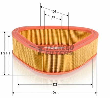 Filtre à air TECNECO FILTERS AR313T