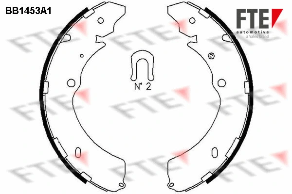 Jeu de mâchoires de frein FTE 9100184