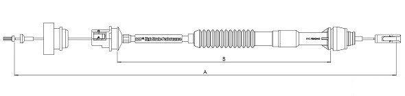 Tirette à câble, commande d'embrayage SONOVA CF00584