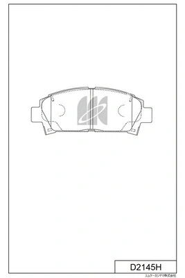 Kit de plaquettes de frein, frein à disque MK Kashiyama D2145H
